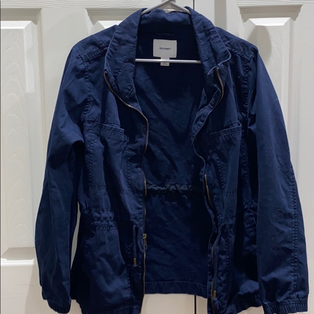 Dark Blue Cargo Jacket